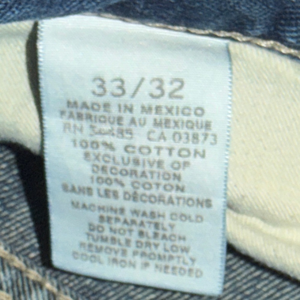 Men's size 33 American Eagle Blue Denim Jeans, bootcut - Picture 9 of 9